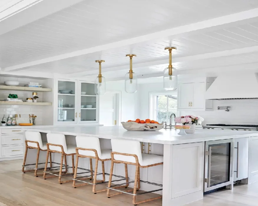 white cabinets